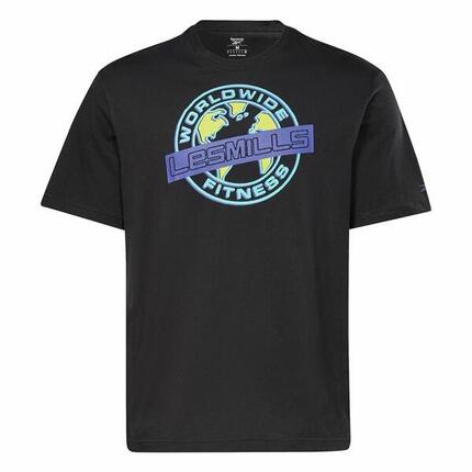 T-shirt à manches courtes homme Reebok Les Mills® Oversized Graphic Noir