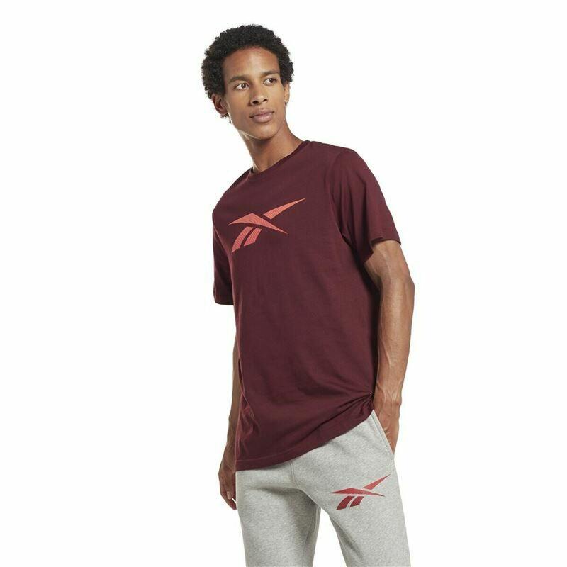 Camiseta de Manga Corta Hombre Reebok RI Logo Marrón