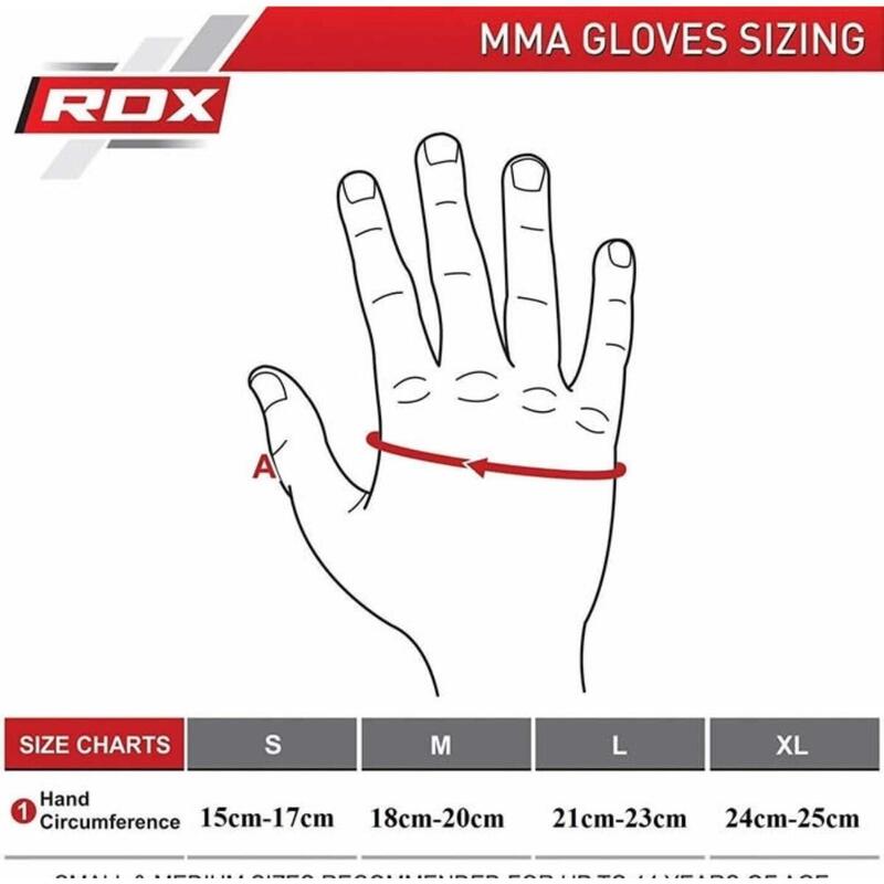Mănuși MMA RDX Rex Sparring Piele Maya Hide Bleumarin XL