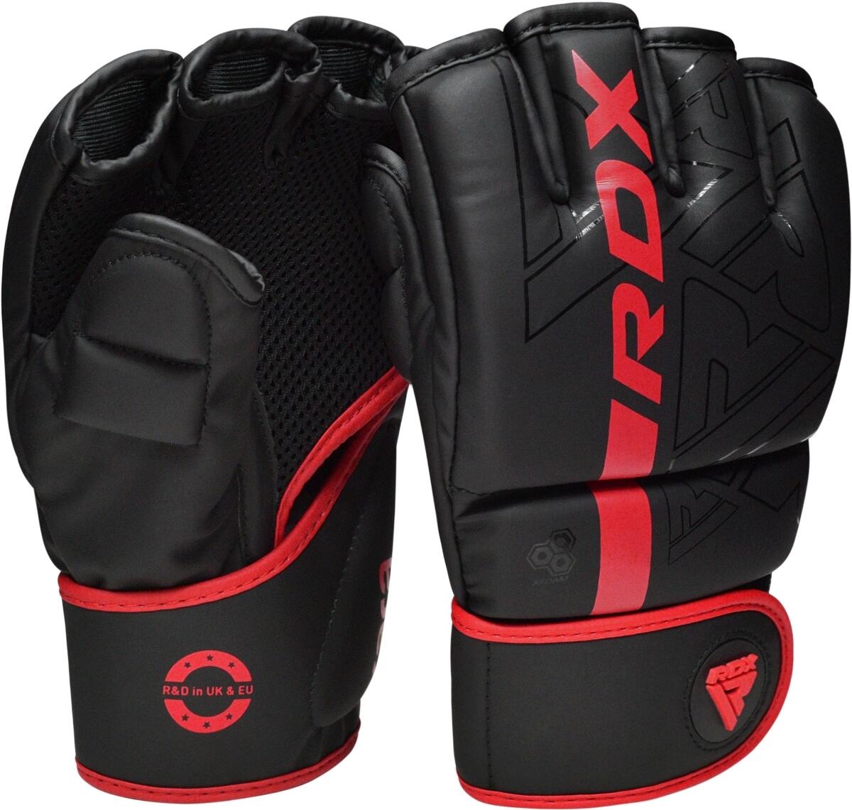 Grappling Gloves F6 Matte Red-M 3/7