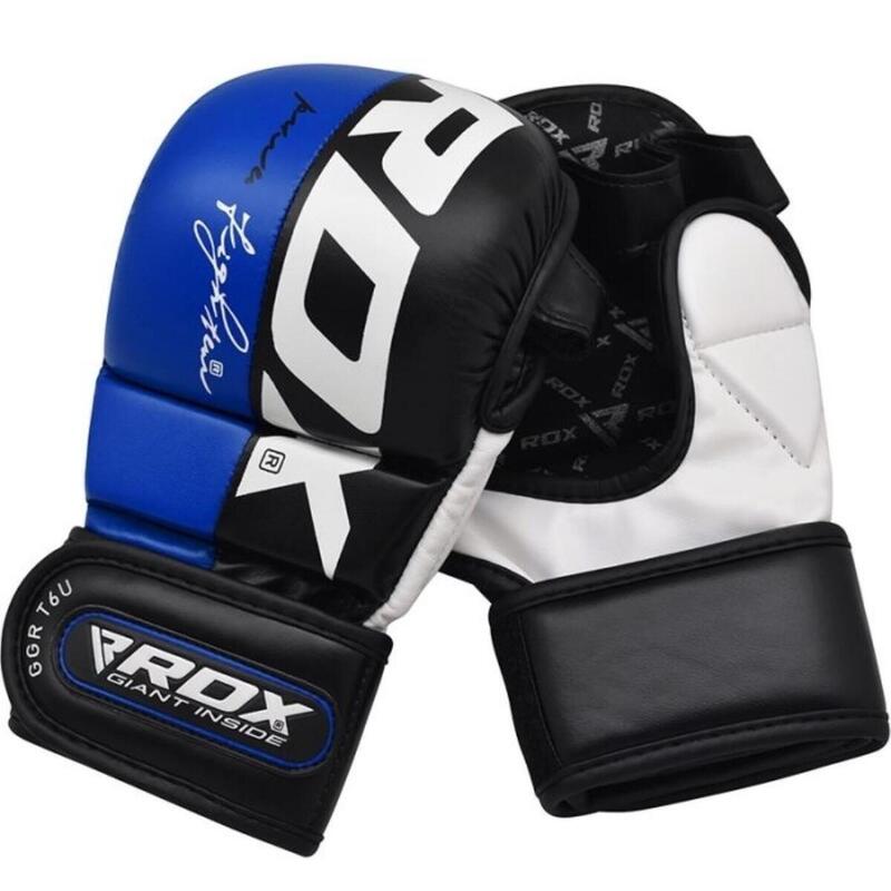 Mănuși MMA RDX Rex Sparring Piele Maya Hide Bleumarin XL
