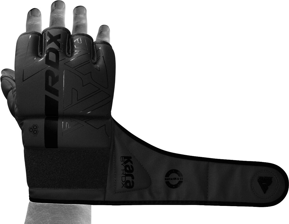 Grappling Gloves F6 Matte Black-S 6/7