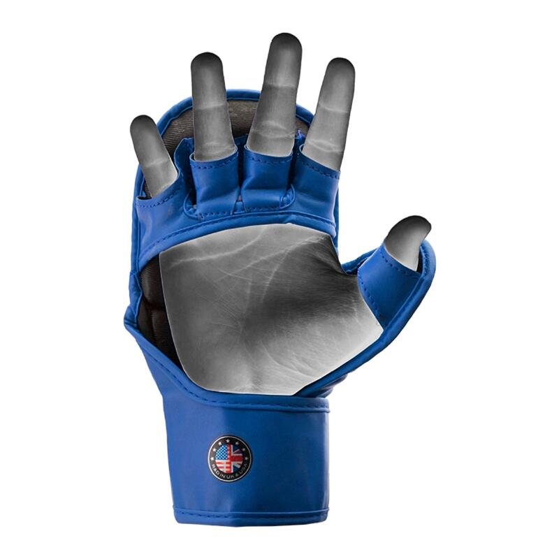 Aura+ T-17 Shooter MMA Handschoenen - Zwart/Blauw - XL