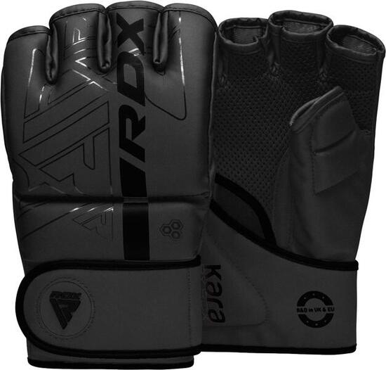 Grappling Gloves F6 Matte Black-XL