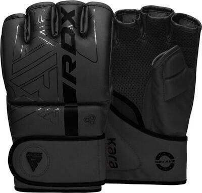 F6 kara mma grappling gloves zwart - zwart - maat l