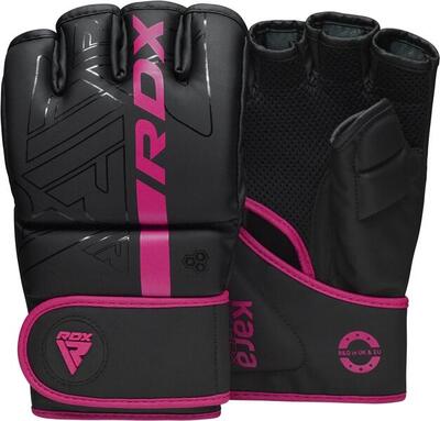 F6 kara mma grappling gloves roze - roze - maat m
