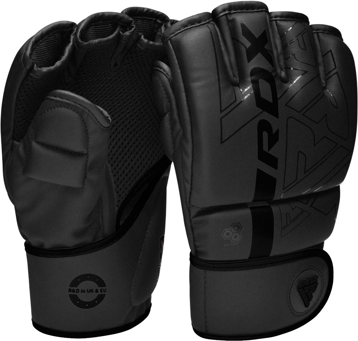 Grappling Gloves F6 Matte Black-S 7/7