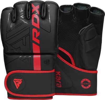 F6 kara mma grappling gloves rood - rood - maat s