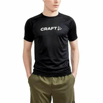 T-shirt met korte mouwen craft core essence logo zwart