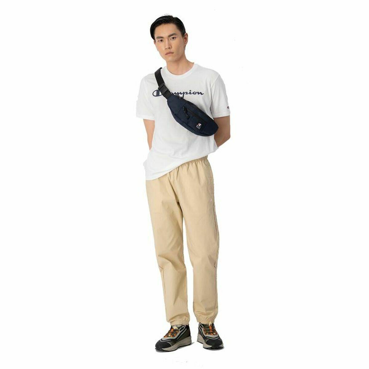 Heren-T-Shirt met Korte Mouwen Champion Crewneck Wit 2/5