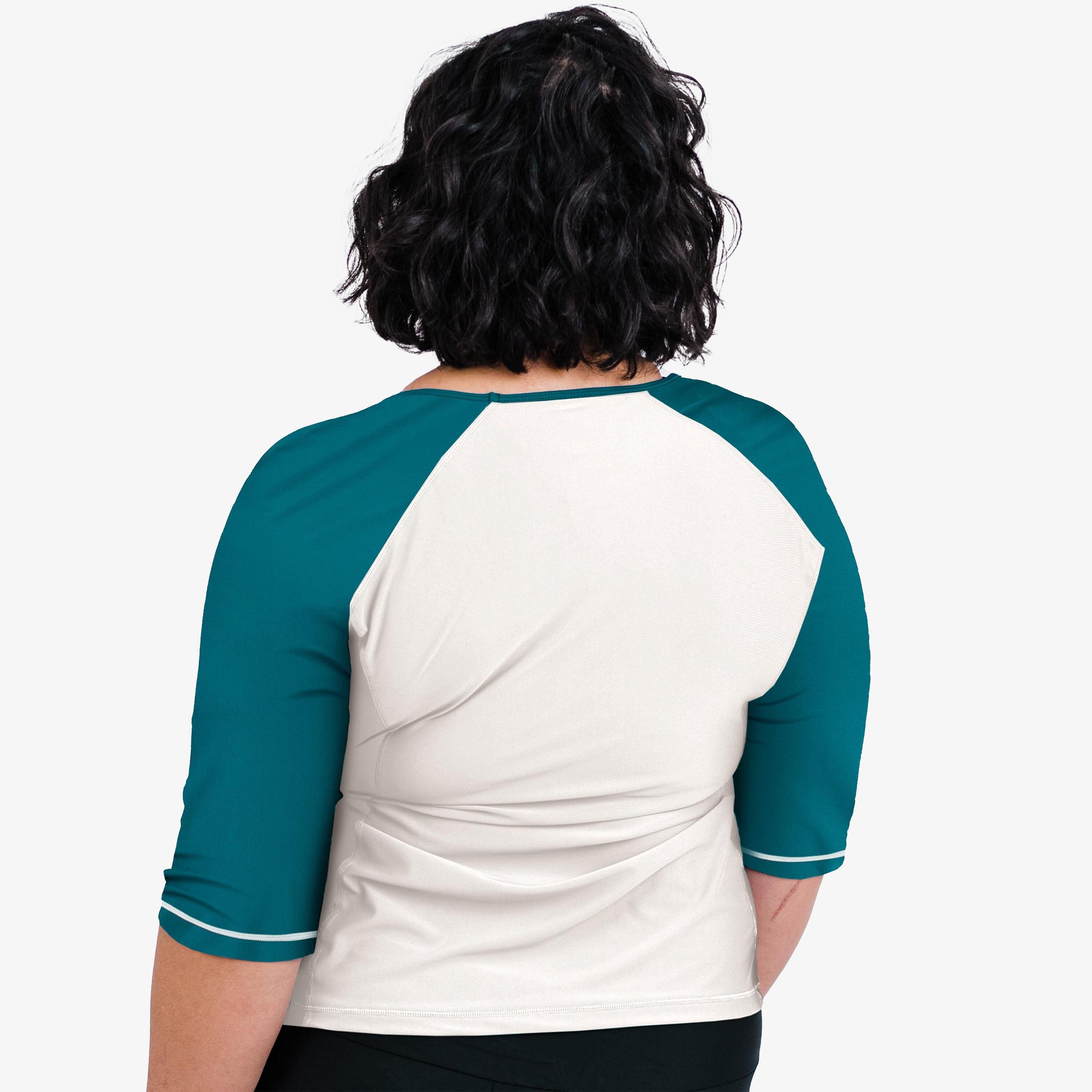 Women's Loose Fit 3/4 Sleeve Rash Guard UPF 50+ Margaux Swim Top