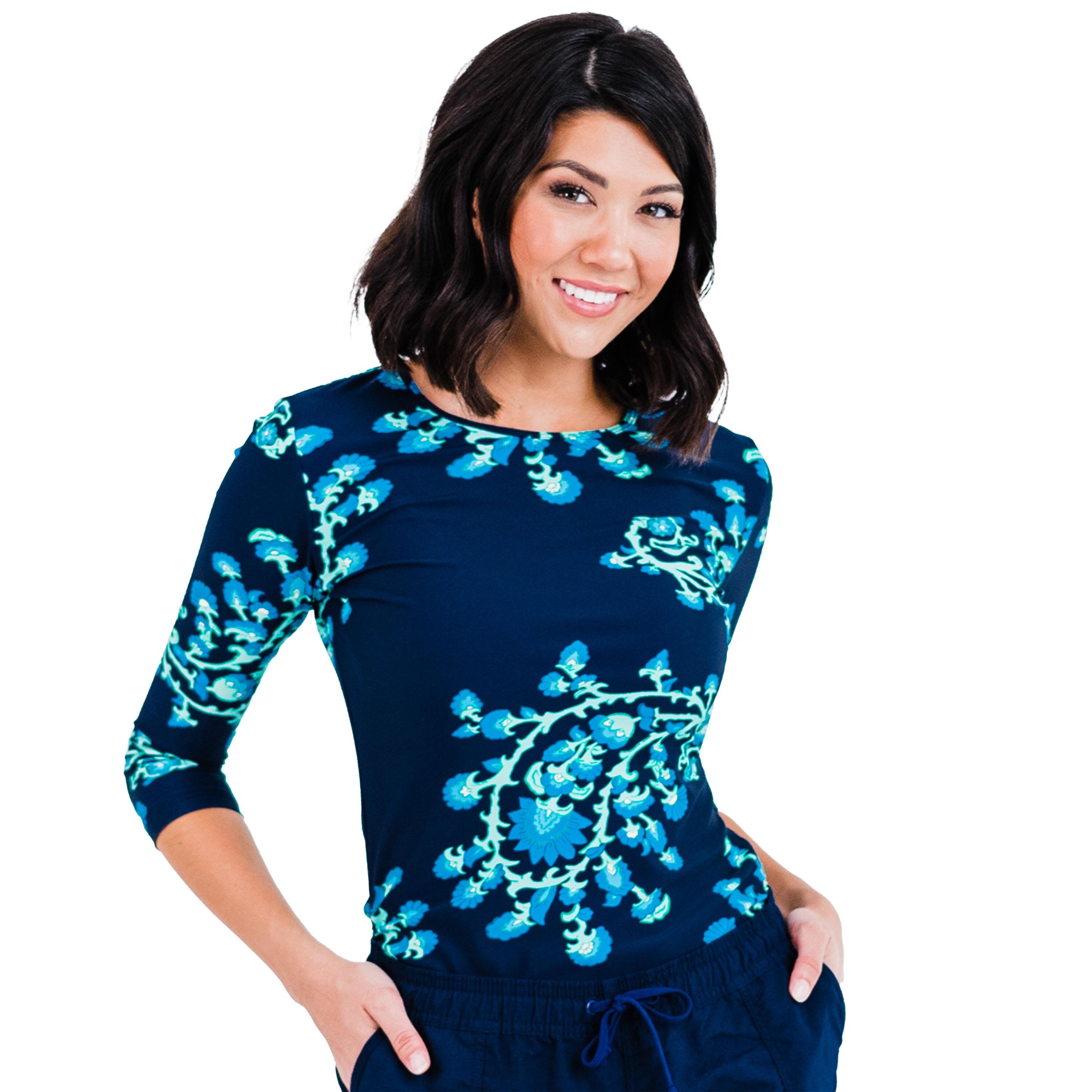Women's 3/4 Sleeve Rash Guard UPF 50+ Margaux Swim Top