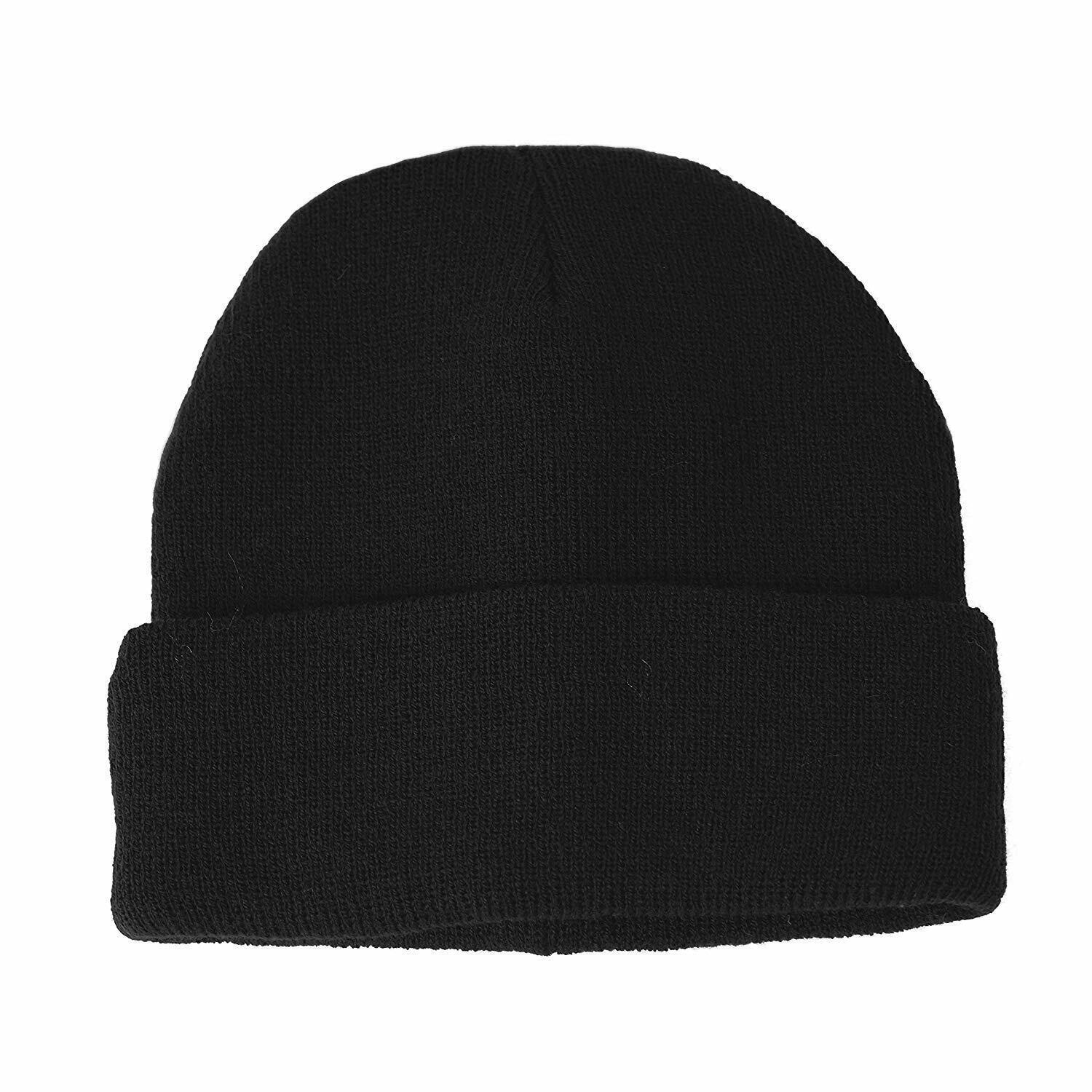 DENTS Fine Knit Turn Up Beanie Warm Winter Hat Plain Ski Thermal