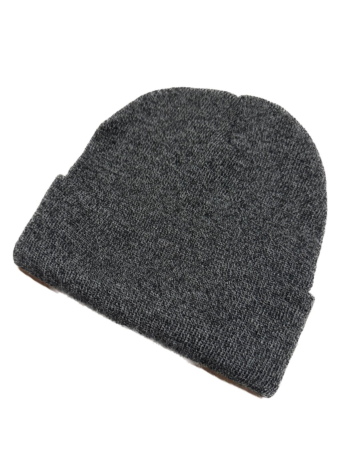 Dents Mens Acrylic Beanie Winter Knit Warm Hat Ski - Charcoal