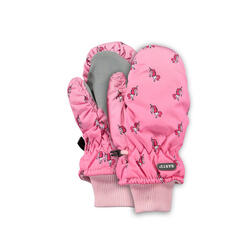 Mouffles Nylon Mitts Kids Print Pink Fille