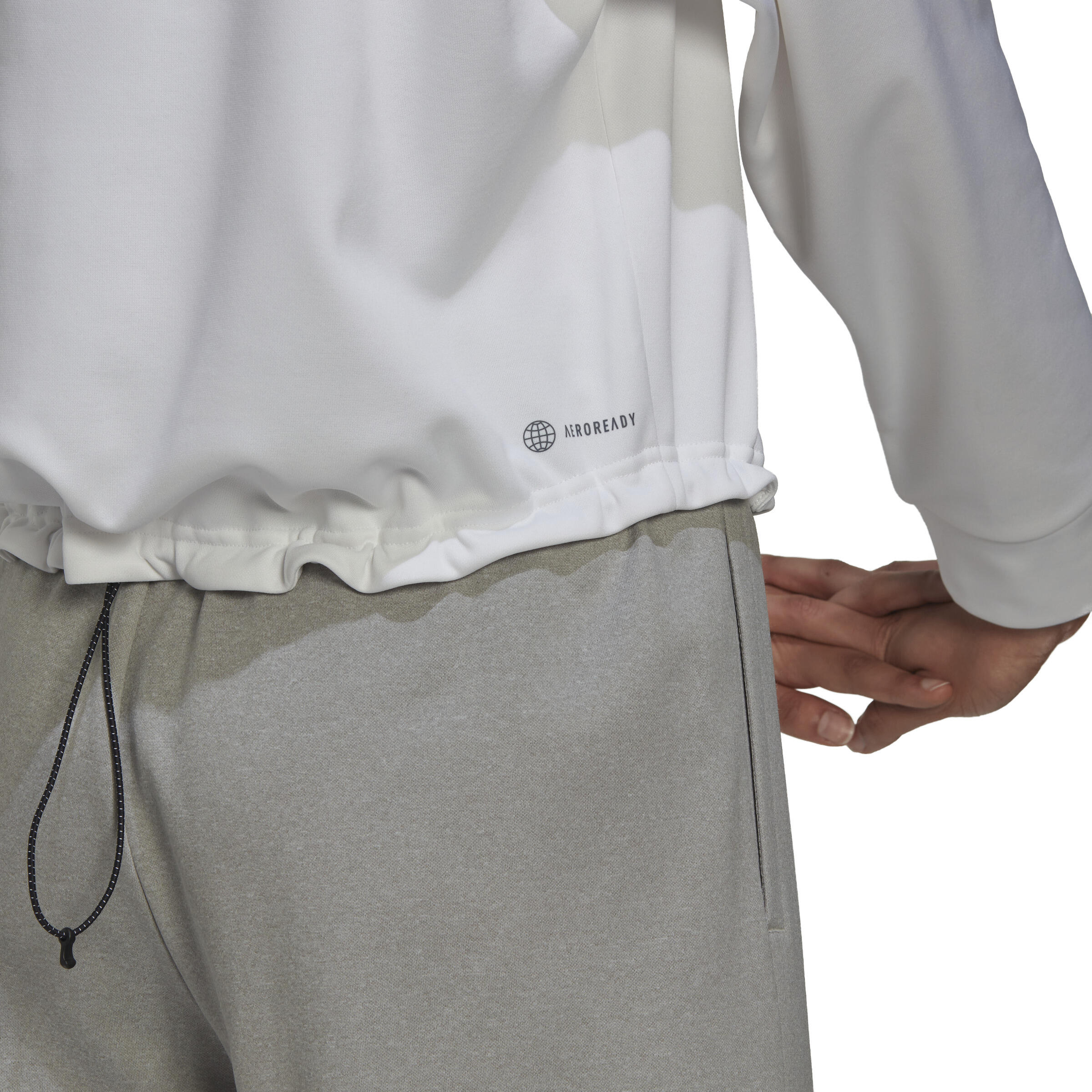 Adidas - Sweatshirt Femme Adidas Aeroready - Sweat-shirt - Blanc - 38 S - Decathlon