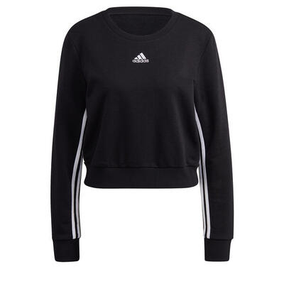 Felpa corta da donna adidas Essentials Cut 3-Bandes Crop