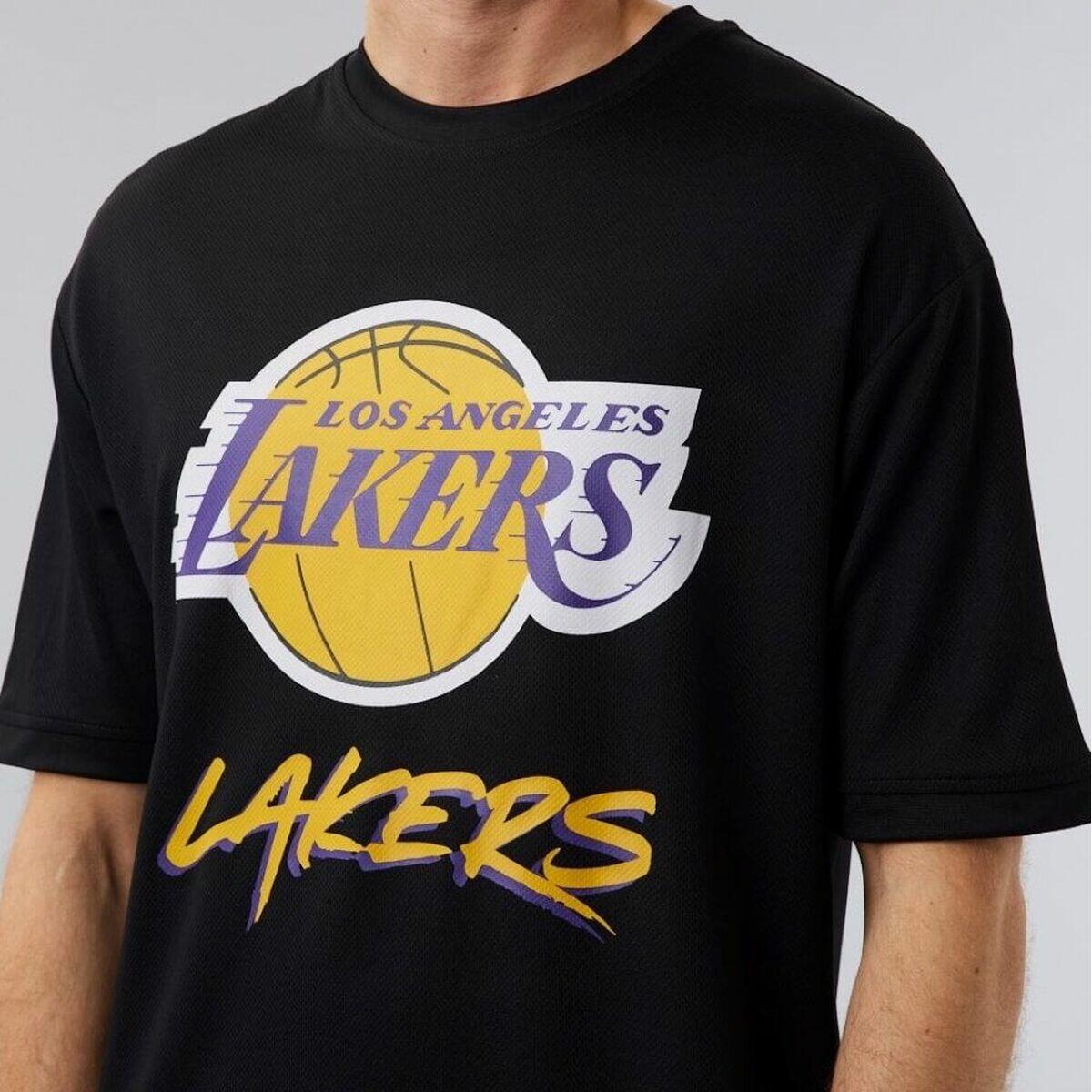 Camiseta para Homens NBA Los Angeles Lakers Script Mesh Tee 5/5