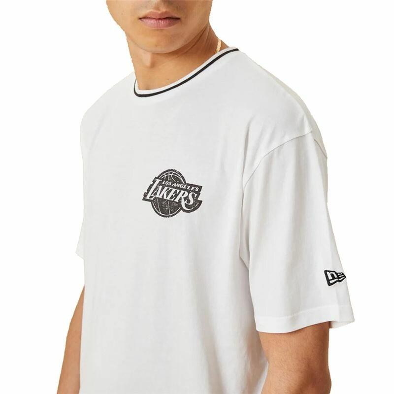 Heren-T-Shirt met Korte Mouwen New Era Lakers Wit