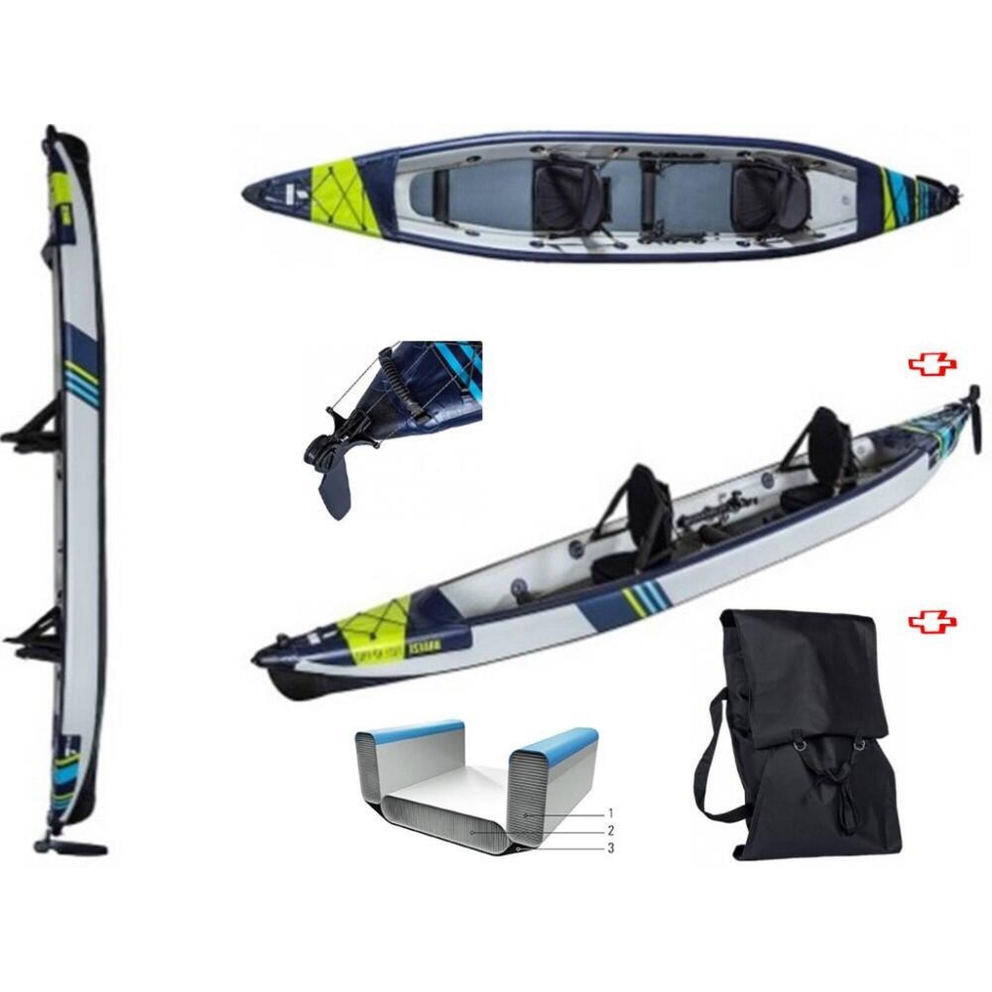 Tahe - Kayak Gonflable Breeze Full Hp2 Pro Suréquipé. - Kayak - Bleu - Taille Unique - Decathlon