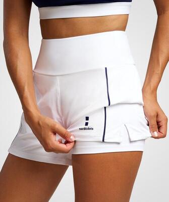 Dames tennis/padel elegance short wit