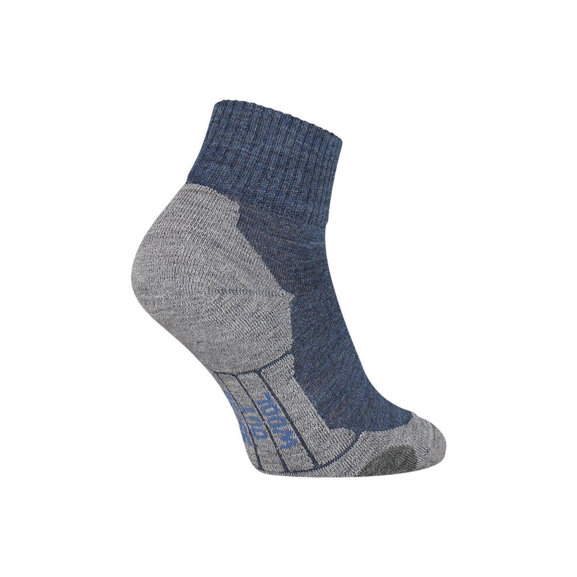 Lot de 3 paires de chaussettes de randonnée courtes en laine mérinos S12 Jeans