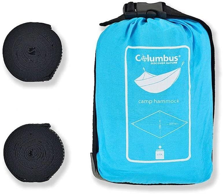 Hamac de Camping Columbus Gris et Bleu 2/2