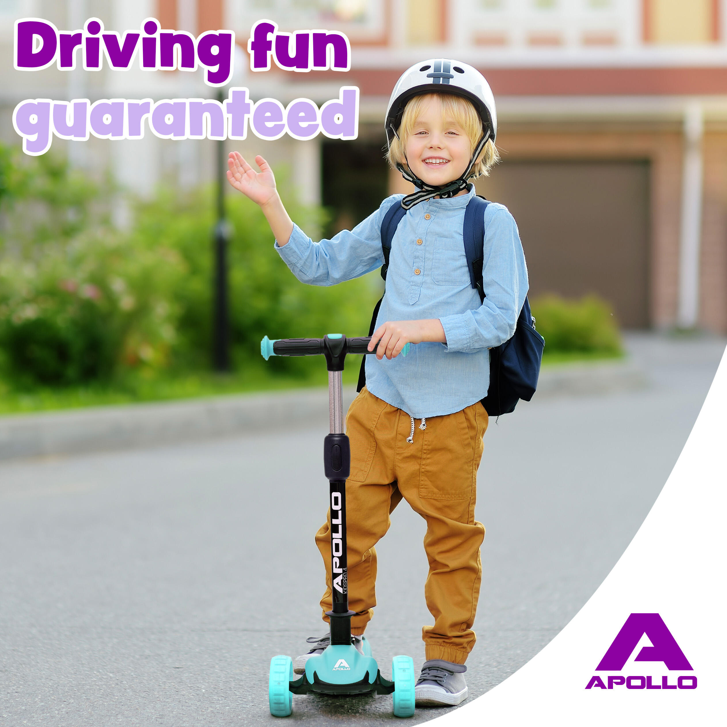 Kinderscooter KIDSPRO 4 opvouwbare LED 3-wiel step 7/7