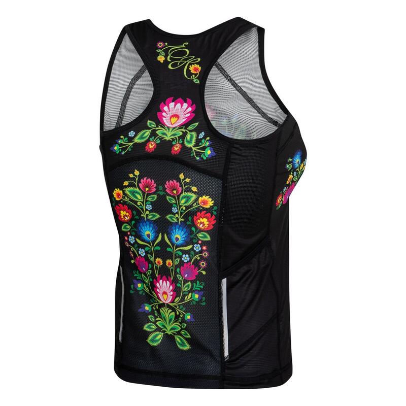 Koszulka sportowa damska bez rękawów Tank top EXTREME HOBBY FOLK