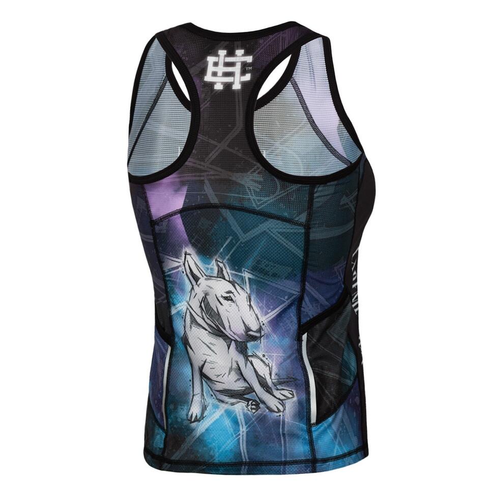 Koszulka sportowa damska bez rękawów Tank top EXTREME HOBBY BULLTERRIER