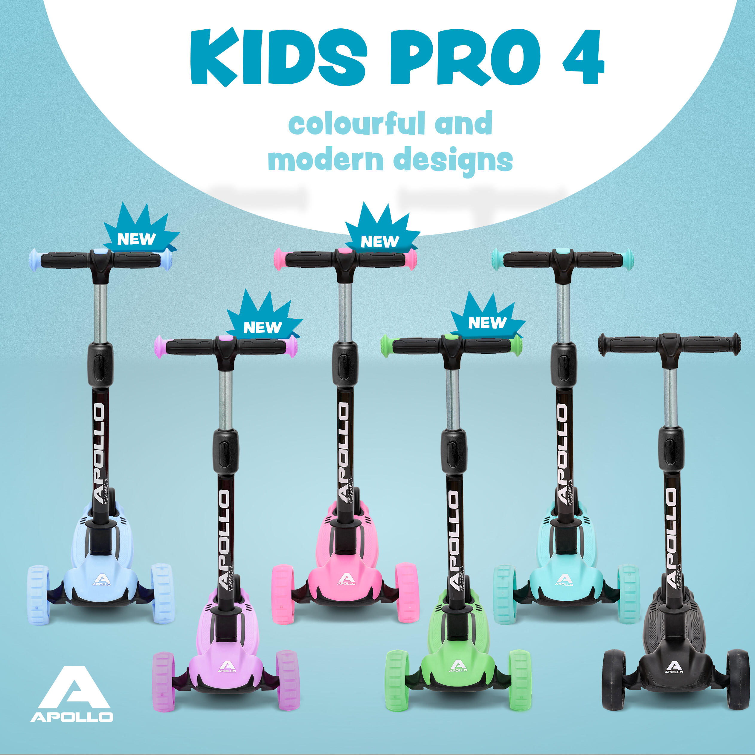 Trottinette 3 Roues Enfant Pliable KIDSPRO 4 Réglable en Hauteur - Rose 6/7