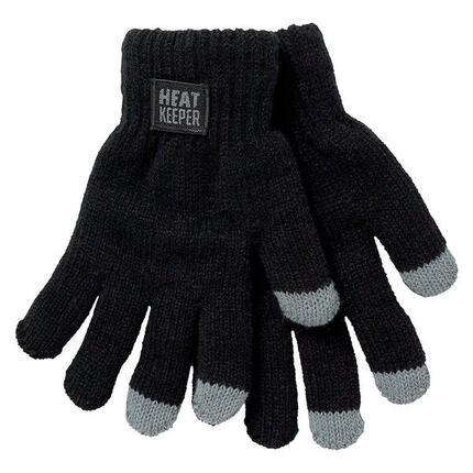 Heatkeeper - Thermohandschuhe Kinder mit I-Touch - Schwarz - 2 Paar