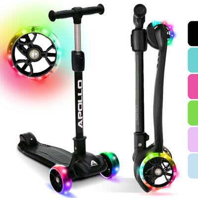 Kinderscooter - KidsPro4 - klappbarer LED 3-Rad-Roller