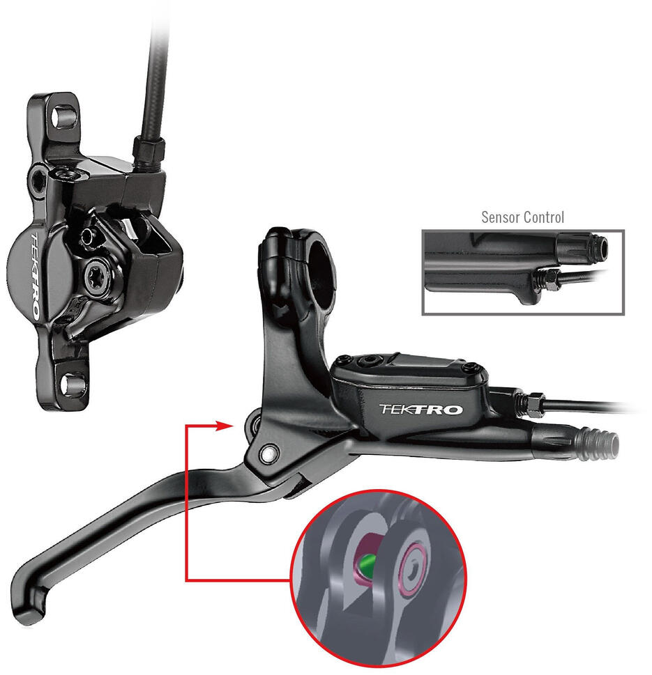 Zestaw Hydraulicznych Hamulców Tarczowych Hd-E350 E-Biker Prawy Z Linką 180 Cm