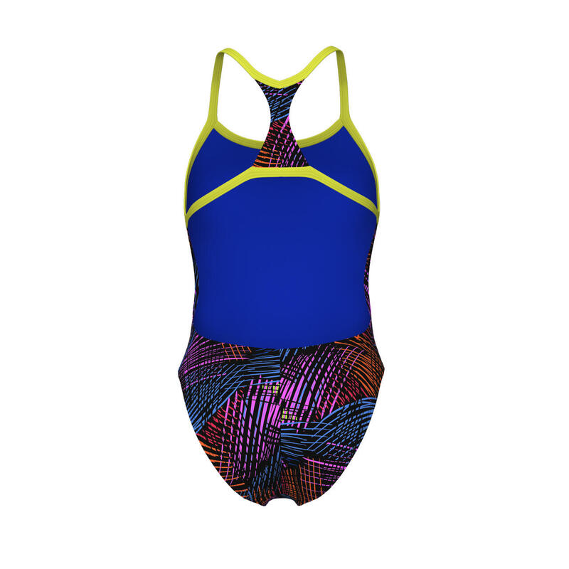 Maillot de bain Arena Energy Booster Back Vert tendre/Noir/Multi