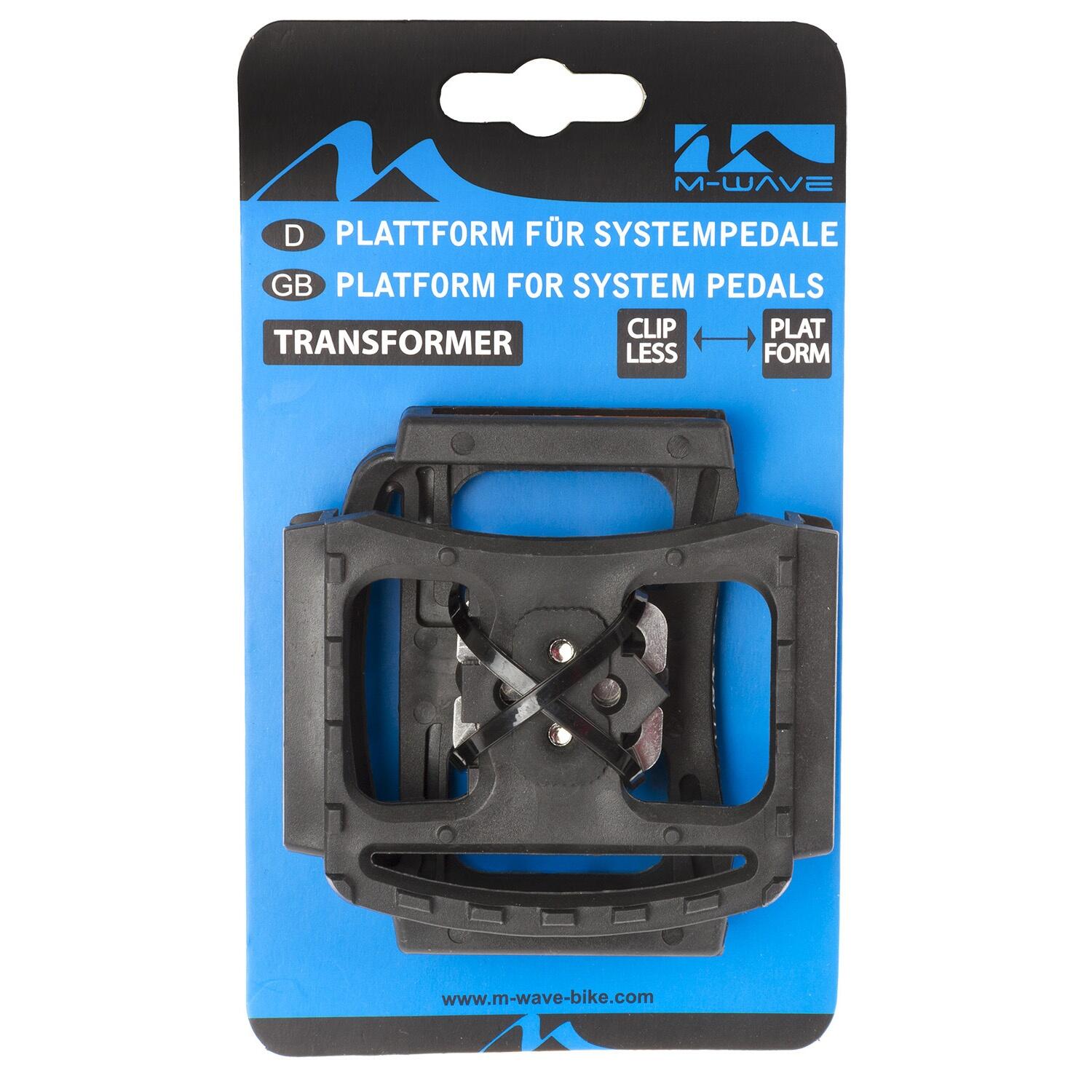 M-Wave Plate-forme pour les pédales SPD automatiques Noir Paire 2/4