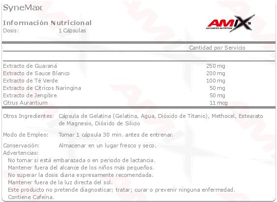 SyneMax - 90 capsules de Amix Nutrition 2/4