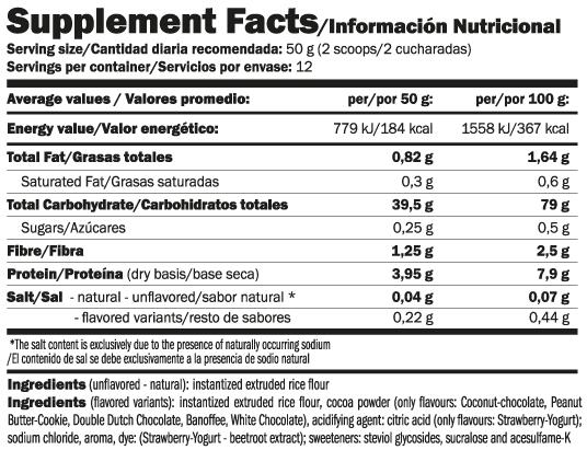 RiceMash - 1500g Schokolade und Kokosnuss Amix Nutrition 2/4
