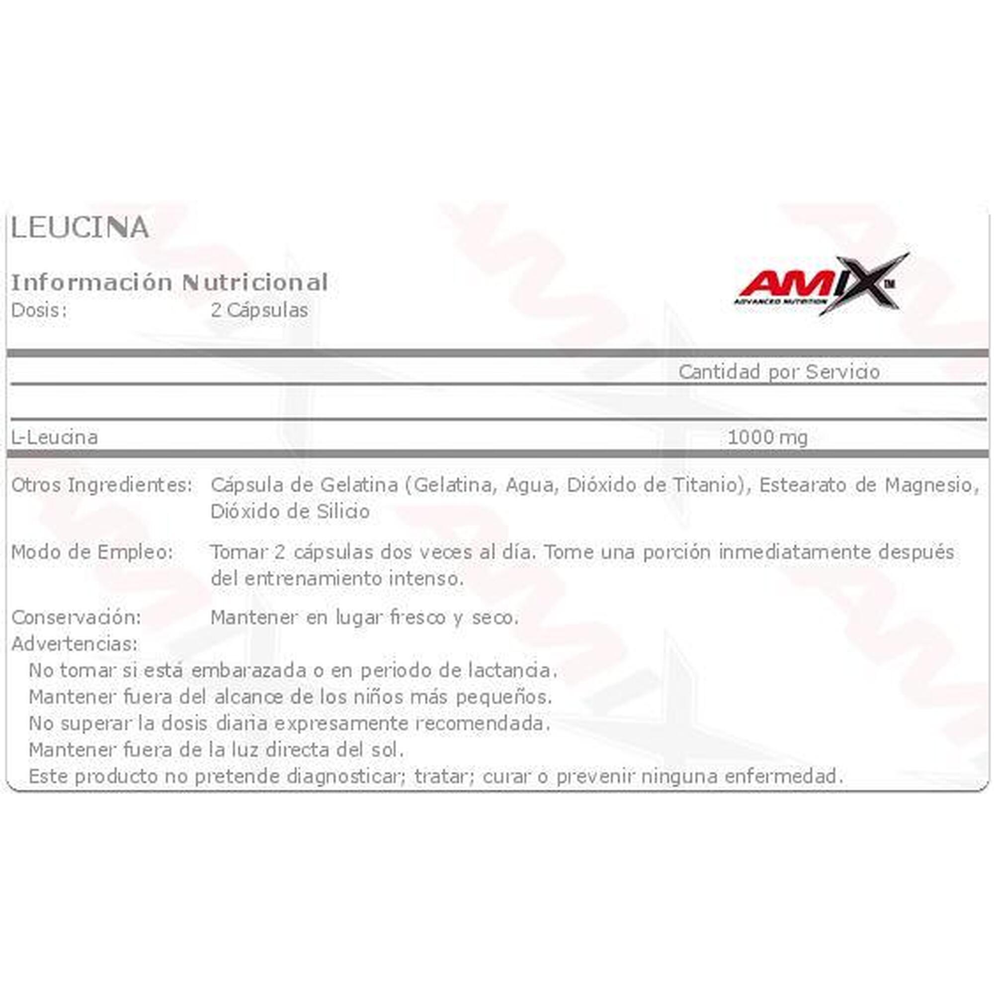 Amix Leucine Pure  120 Caps. 500 Mg