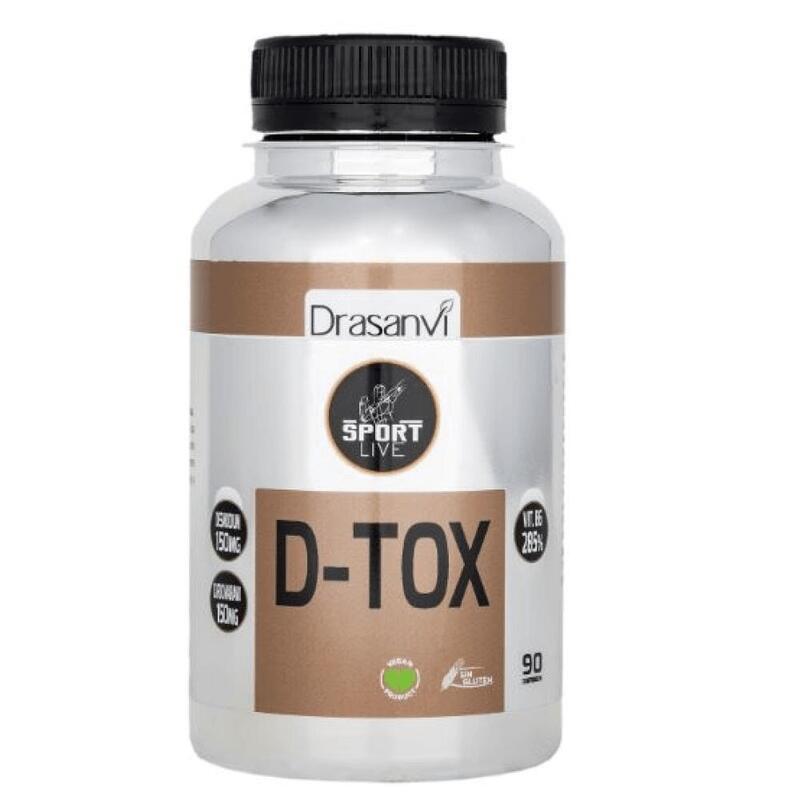 Vitaminas - D-TOX 90 Comprimidos Exclusivo online      22,23€  Preço por quantidade 304,53€kg DRASANVI Vitaminas - D-TOX 90 ComprimidosVendido e expedido por: FitnessZone  