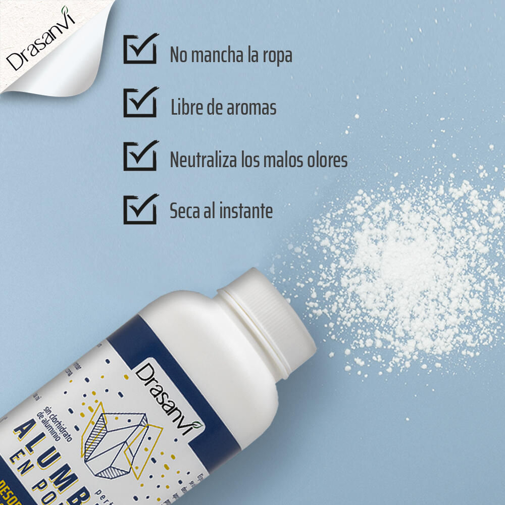 Desodorante de Alumbre Potasio en Polvo 100Gr 4/7