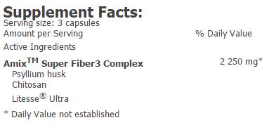 Super fiber3 plus - 90 cápsulas de Amix Nutrition 2/4
