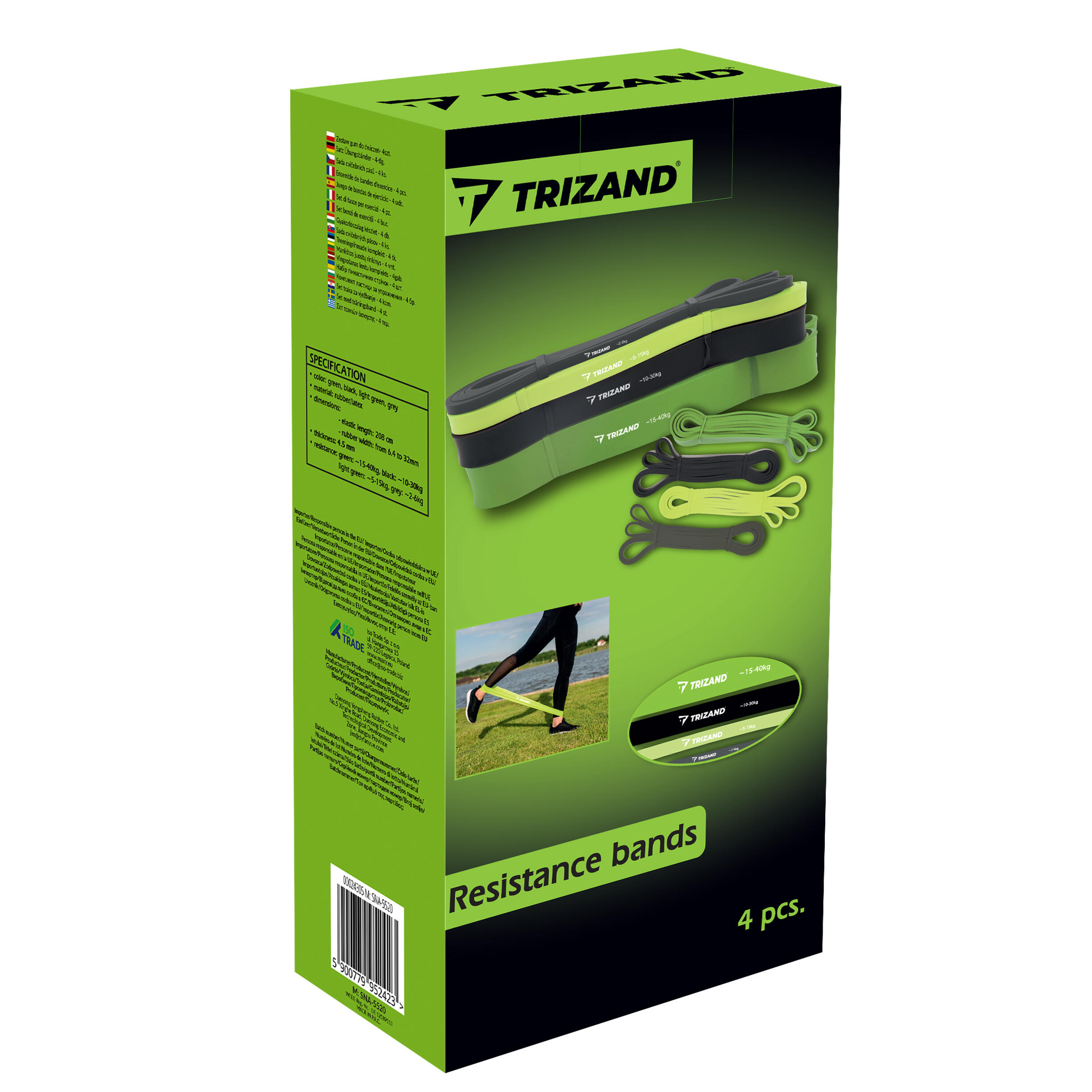 Sada posilovacích gum FITNESS 3/7