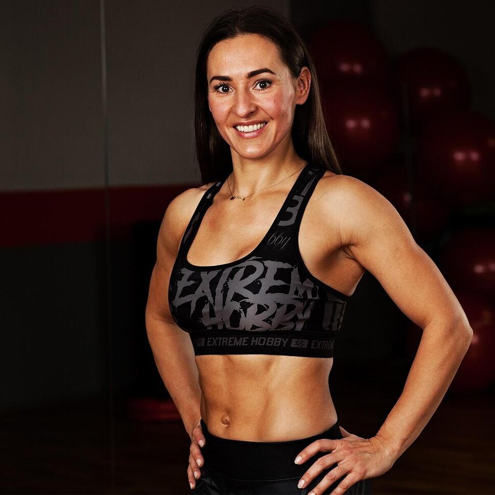 Stanik sportowy fitness siłownia MMA EXTREME HOBBY LETTERS