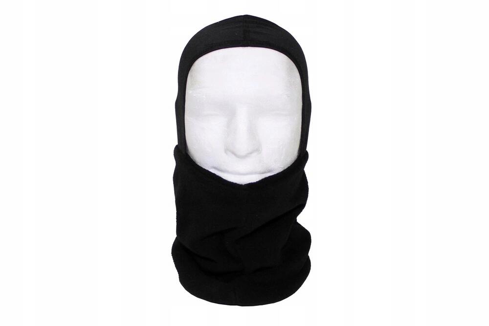 MFH MAX FUCHS MFH Scarf Fleece with Head Section Black