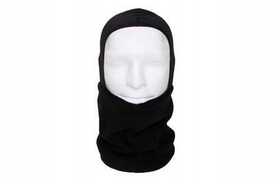 Mfh - fleece buff - met capuchon - zwart