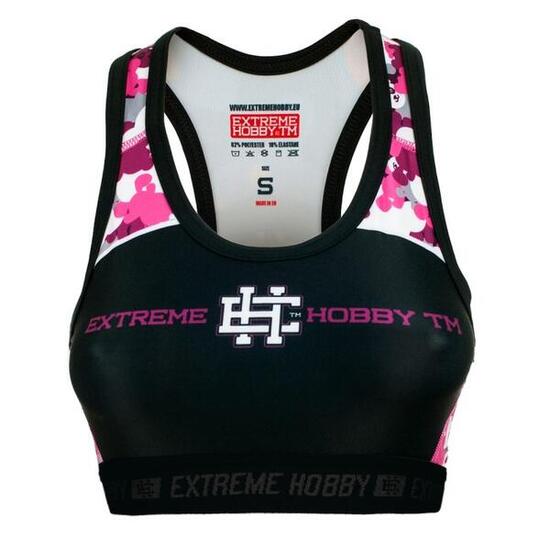 Reggiseno sportivo Fitness Gym MMA EXTREME HOBBY PINK TEDDY BEAR