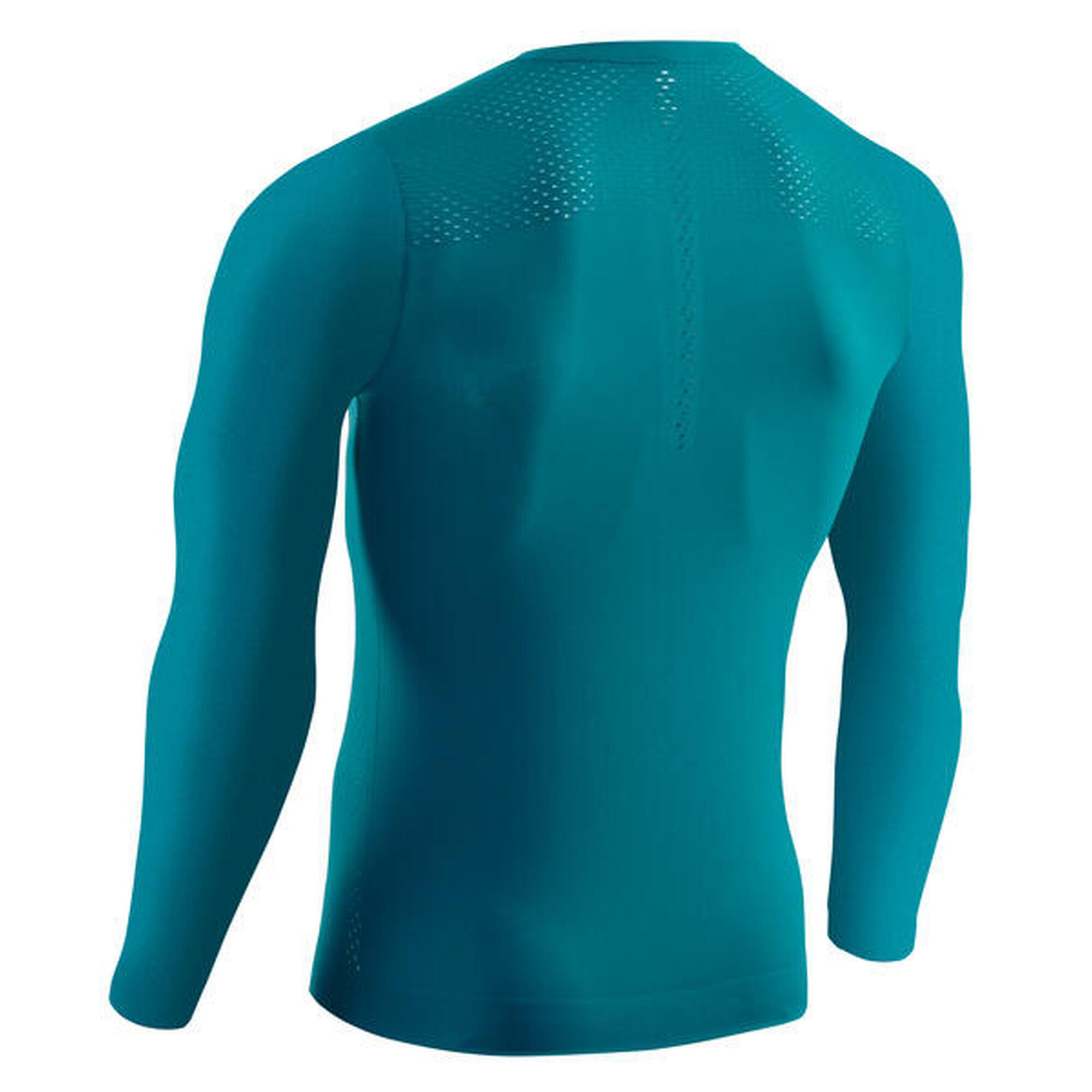 Bluza cu maneca lunga - run ultralight shirt long sleeve - petrol