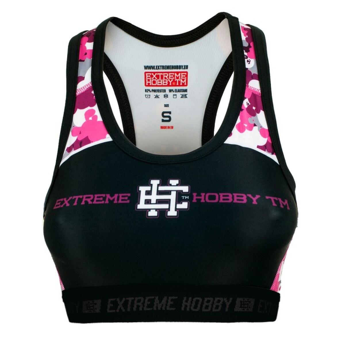 Extreme Hobby - Brassière De Sport Fitness Gym Mma Extreme Hobby Pink Teddy Bear - Brassière - Noir - 38 S - Decathlon
