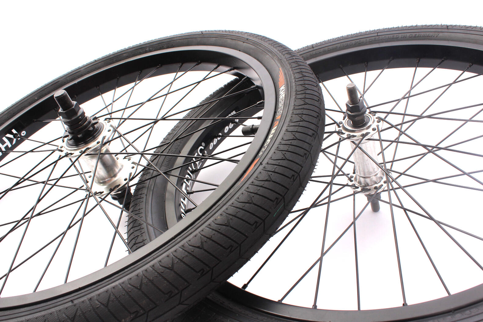 Conjunto de rodas BMX incl. pneus KHE MAC2 20 polegadas 14mm / 10mm S/B 2/7